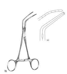 BABY POTS ANASTOMOSİS KLEMP EĞRİ 14CM